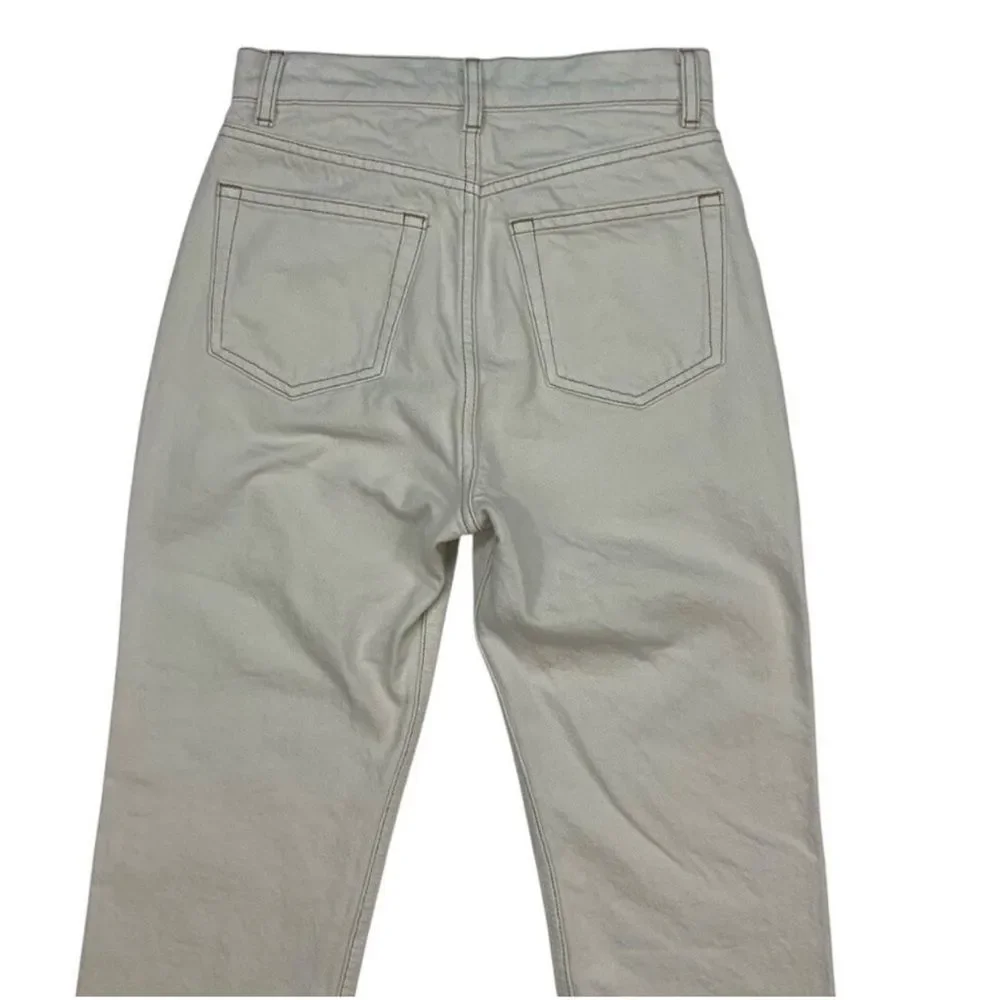 Reformation Cynthia High Rise Straight Jeans Bone New with tags! - Picture 10 of 16